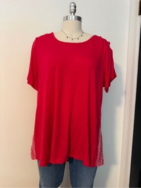 Croft and Barrow Pink Flowy Tshirt